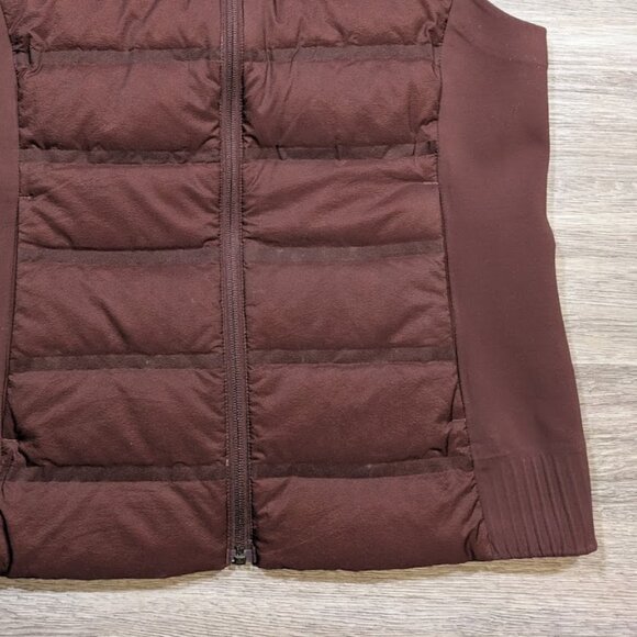 Lululemon Down and Around Vest Women's 10 Dark Cedar Puffer Down Fall Hiking & - Picture 4 of 12